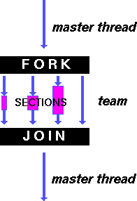 SECTIONS 
work-sharing construct